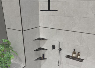 In doccia profili nero opaco con Black Line