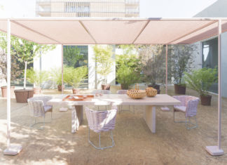 Concreto: tavolo e panca come sculture