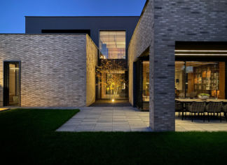 Architettura contemporanea in grès porcellanato