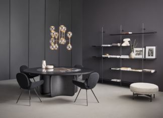 Forme morbide e curvilinee: il tavolo tondo Mellow ST di Bonaldo