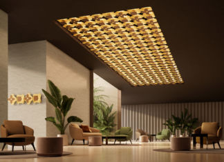 Luci ispirate ai soffitti a cassettoni del Cinquecento