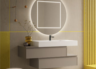 Una geometria elegante arricchita da un raffinato decoro