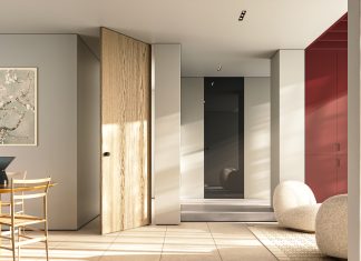Eleganza contemporanea con la porta a bilico bidirezionale