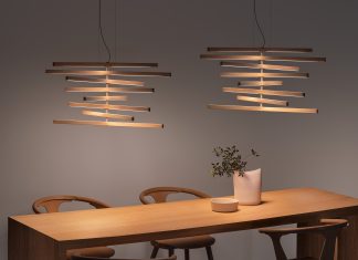 Il calore naturale del legno incontra la leggerezza della luce