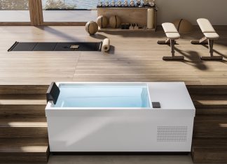 La vasca per crioterapia dall’estetica elegante e minimalista