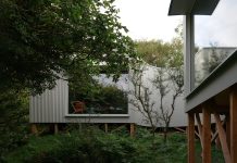 Una curva segreta e abitata dentro il bosco