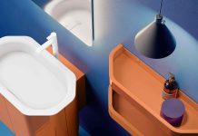 Forma, colore e ritualità in un mobile bagno