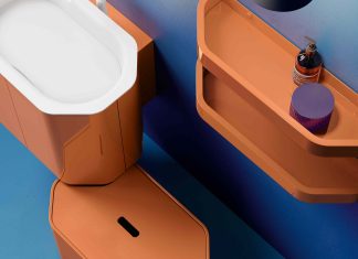Forma, colore e ritualità in un mobile bagno