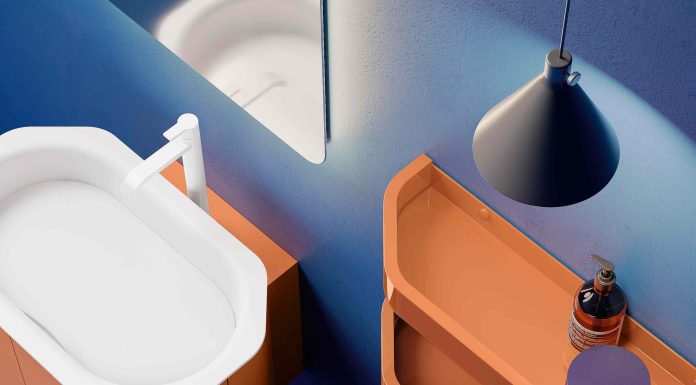 Forma, colore e ritualità in un mobile bagno