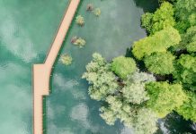 La nuova “Passerella di Sarnico” attraversa il parco dei Taxodi