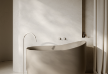 La bellezza autunnale dell’essenzialità per la collezione bagno