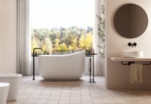 La bellezza autunnale dell’essenzialità per la collezione bagno