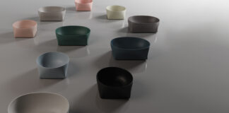 Un lavabo che dà forma all’equilibrio