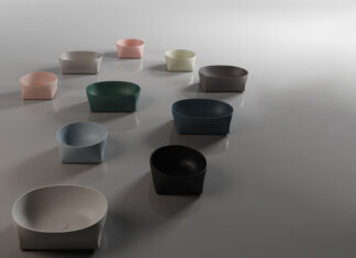 Un lavabo che dà forma all’equilibrio