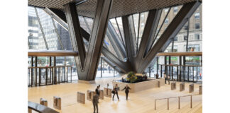 Travertino per la nuova sede JPMorganChase by Foster + Partners