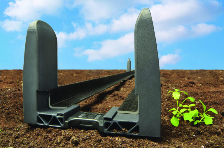 Portacavi con ruote e canali guida modulari in materiale plastico