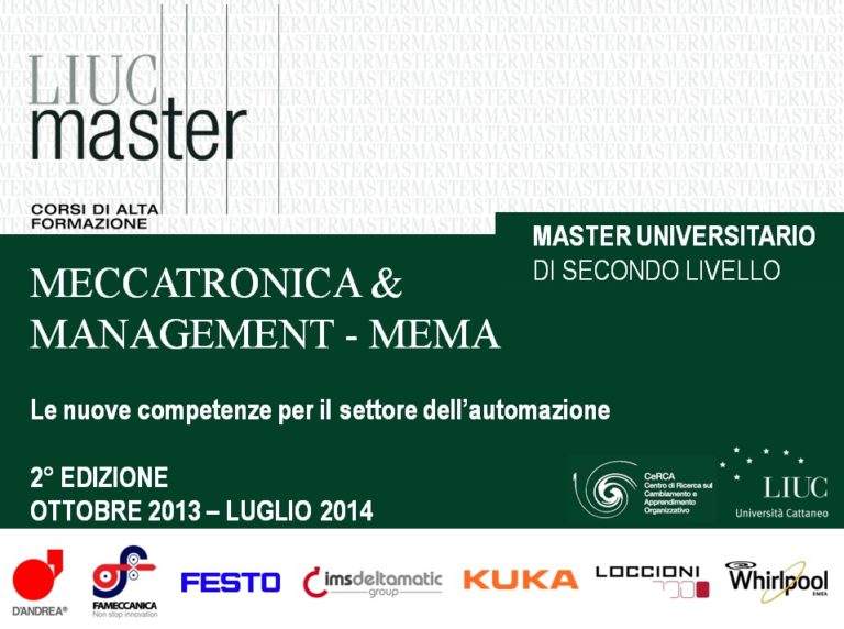 Un Master per la valorizzazione dei giovani