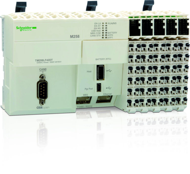 Modicon M258: 30% di tempo risparmiato in assemblaggio, cablaggio e installazione