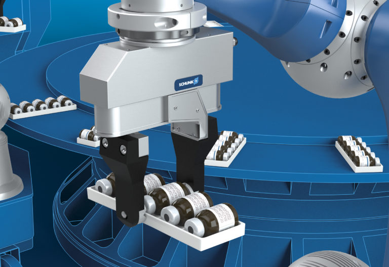 Pinza per piccoli componenti con intelligenza integrata