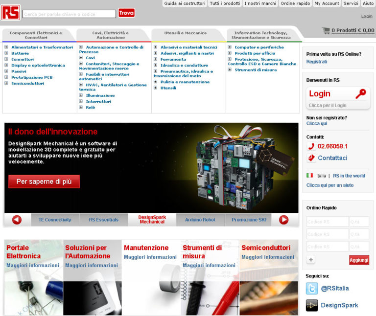 RS Components potenzia ulteriormente il proprio sistema eCommerce