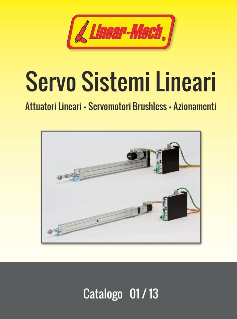 Nuovo catalogo Servoattuatori Lineari Linearmech