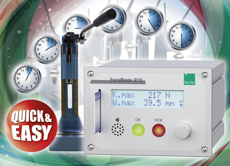 Controllo di forza per Presse Manuali: Force Master 9110 burster