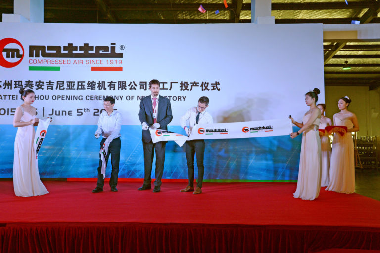 Ing. Enea Mattei inaugura in Cina la nuova società Mattei Suzhou