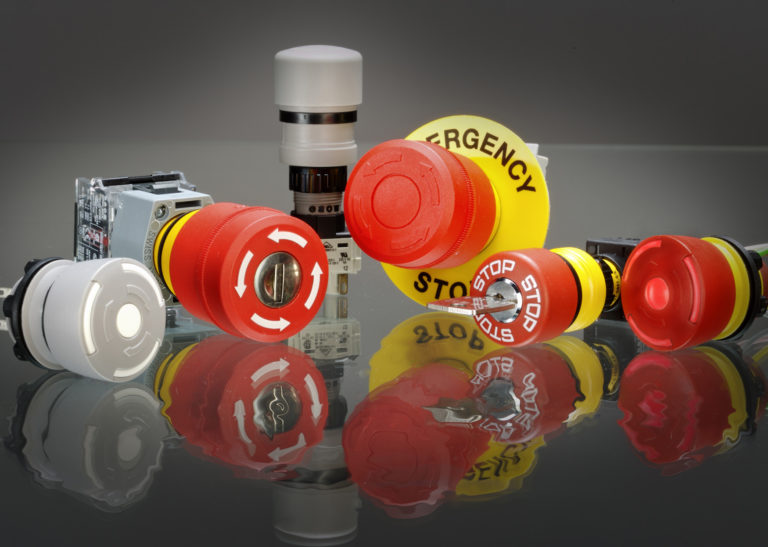 Interruttori di emergenza a fungo luminosi