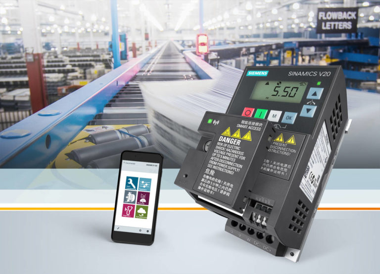 Possibilità di collegamento web server per i convertitori Sinamics V20