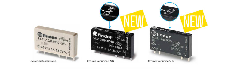 Mini relè serie 34: la nuova versione Finder