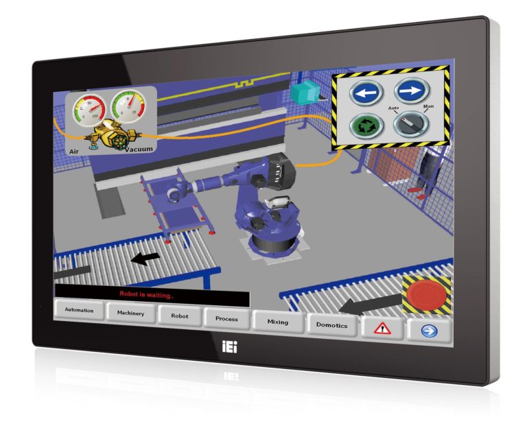 Nuovo Panel PC Fanless IEI Technology con wide display