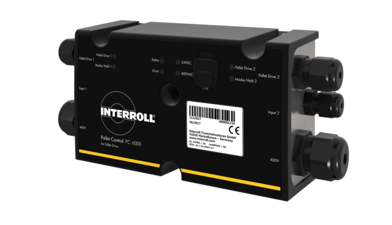 Da Interroll, Pallet Control PC 6000 per la movimentazione dei pallet senza pressione statica