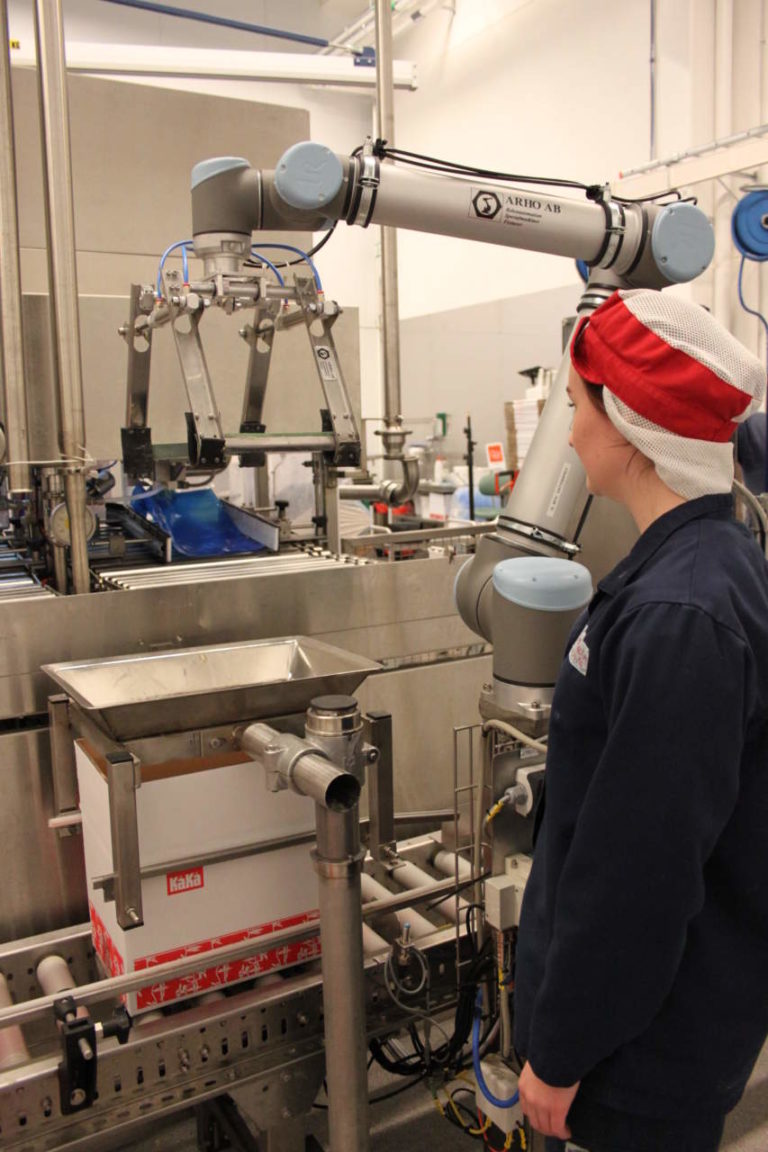 Collaborazione tra operatori e robot nel packaging