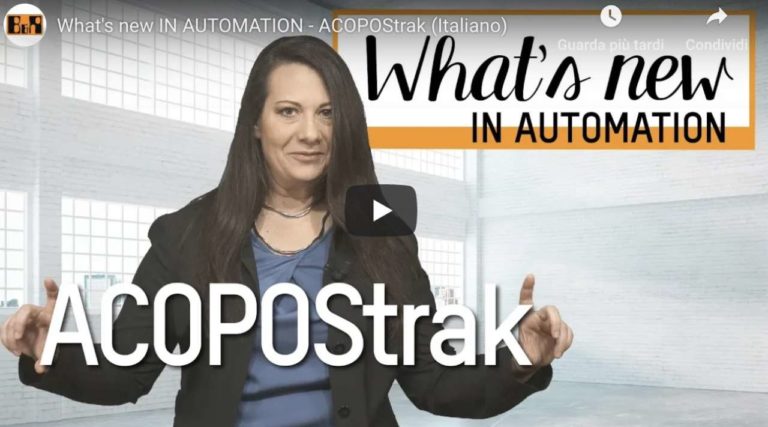 What’s new IN AUTOMATION – ACOPOStrak e la personalizzazione di massa