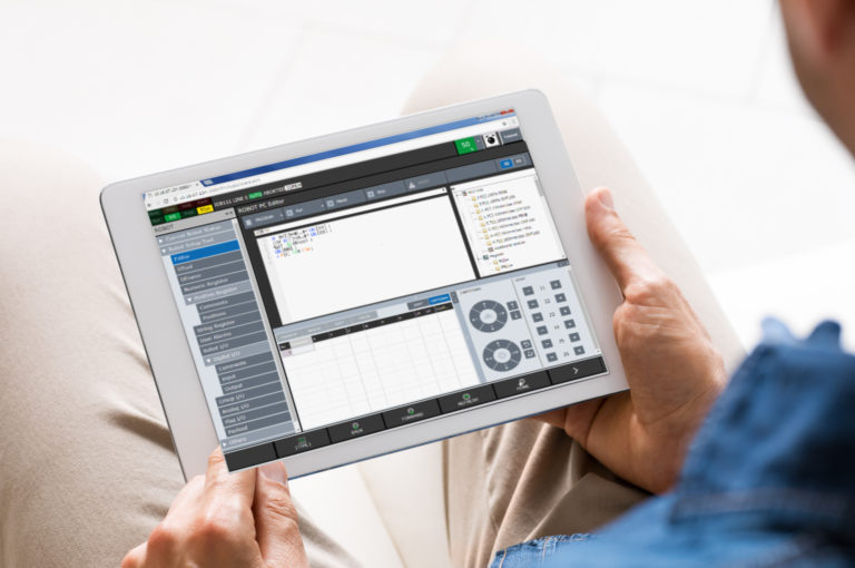 I robot FANUC si programmano anche da tablet