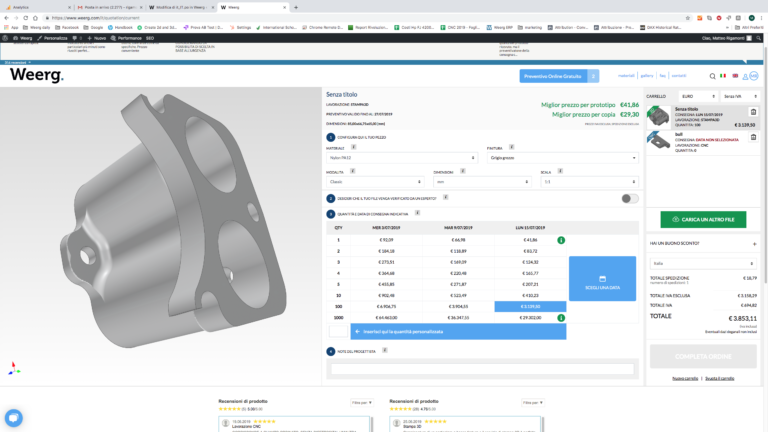 Nuovo look per l'e-commerce Weerg