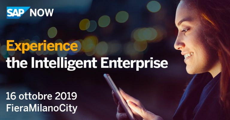 Sap now, l’appuntamento per l’Azienda Intelligente, il 16 ottobre a Milano