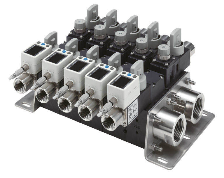 Manifold per flussostato digitale per acqua