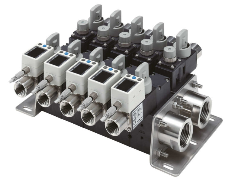 Manifold per flussostato digitale IO-Link