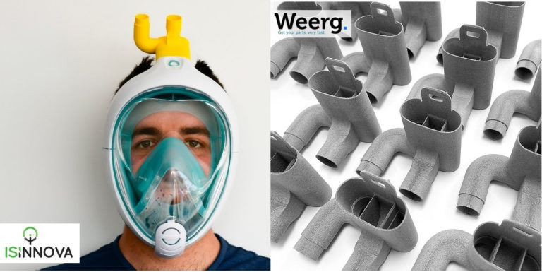 Weerg stampa in 3D le valvole per le maschere respiratorie d’emergenza
