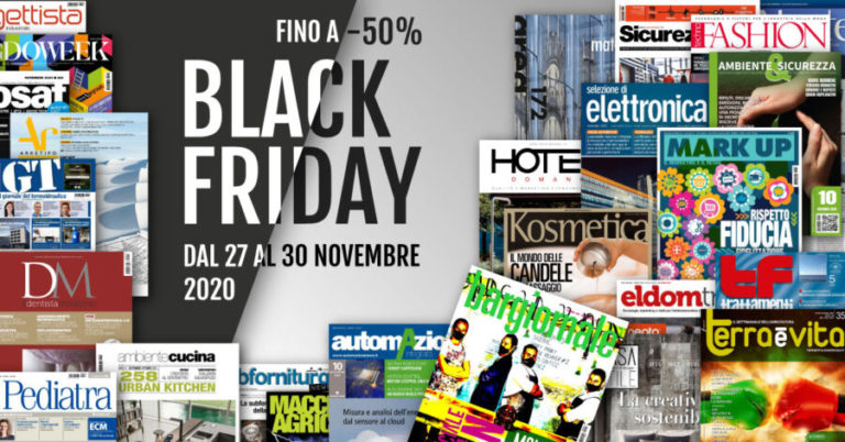 Anche il Gruppo Tecniche Nuove partecipa al Black Friday