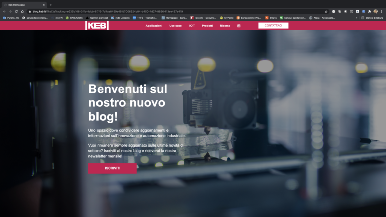 KEB e il suo nuovo blog Innovazione in movimento