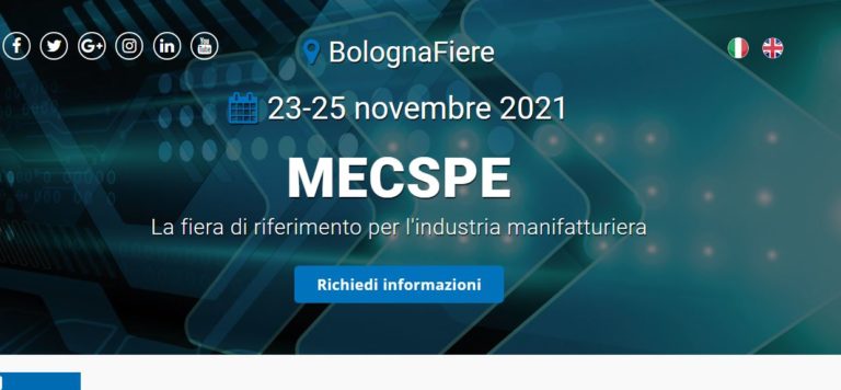 Mecspe riprogrammata in autunno dal 23 al 25 novembre