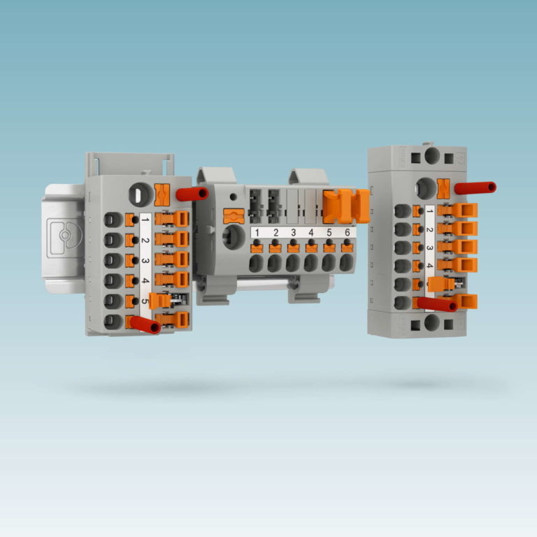 Blocchi di distribuzione Ptfix pronti al collegamento