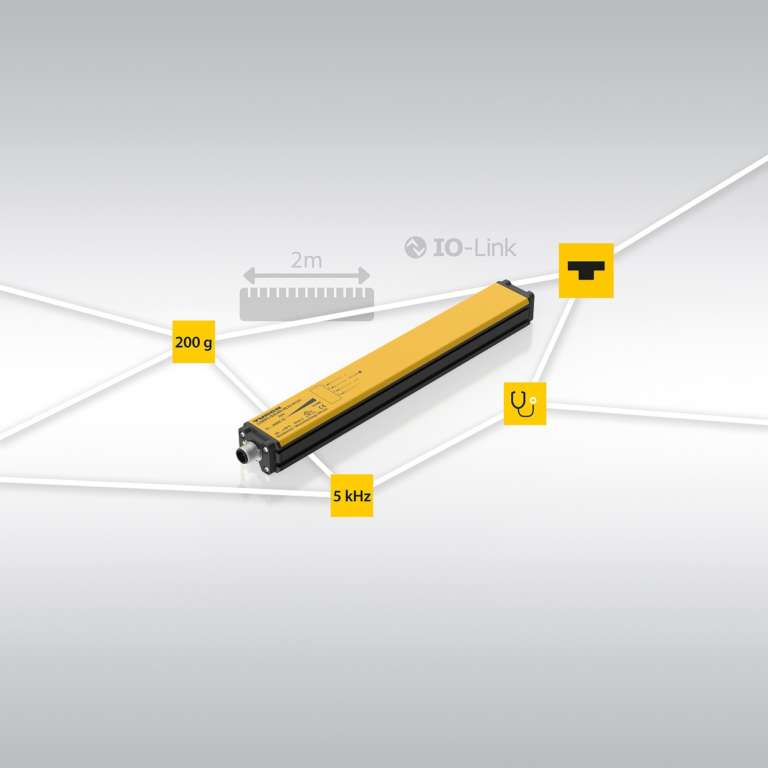 Sensori di posizione lineare resistenti agli urti con IO-Link