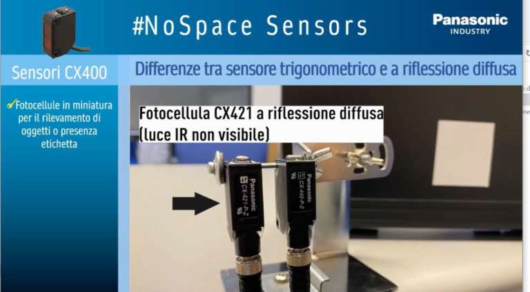 Le differenze tra sensore trigonometrico e a riflessione diffusa