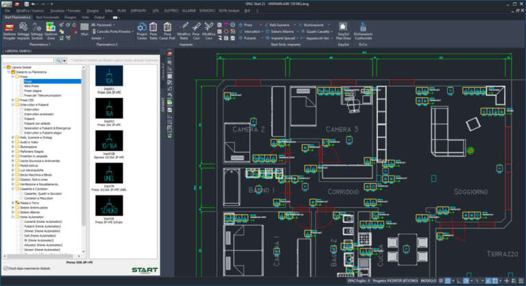 Disponibile SPAC Start Impianti 23, la nuova release del CAD per la progettazione elettrica