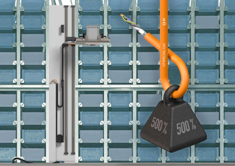 igus: nuovo cavo ibrido per applicazioni appese