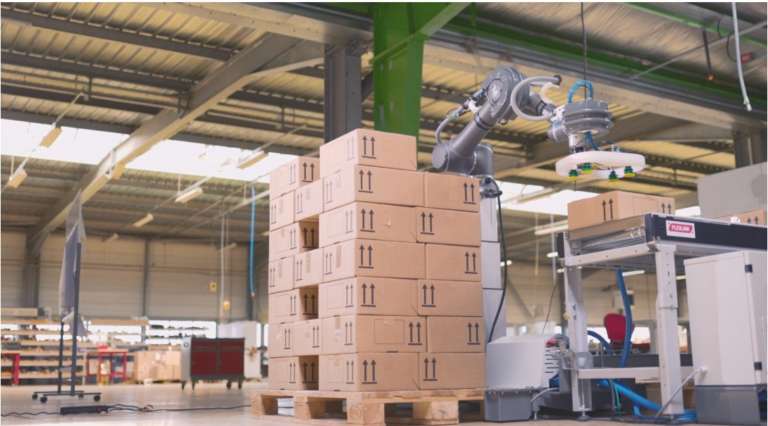 Un pallettizzatore collaborativo come collega