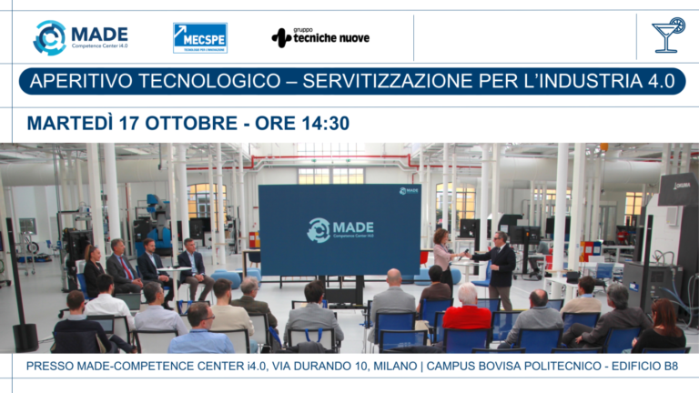 La servitizzazione al centro dell’aperitivo tecnologico di Made